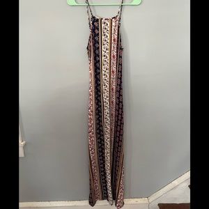 Forever 21 print sleeveless maxi dress